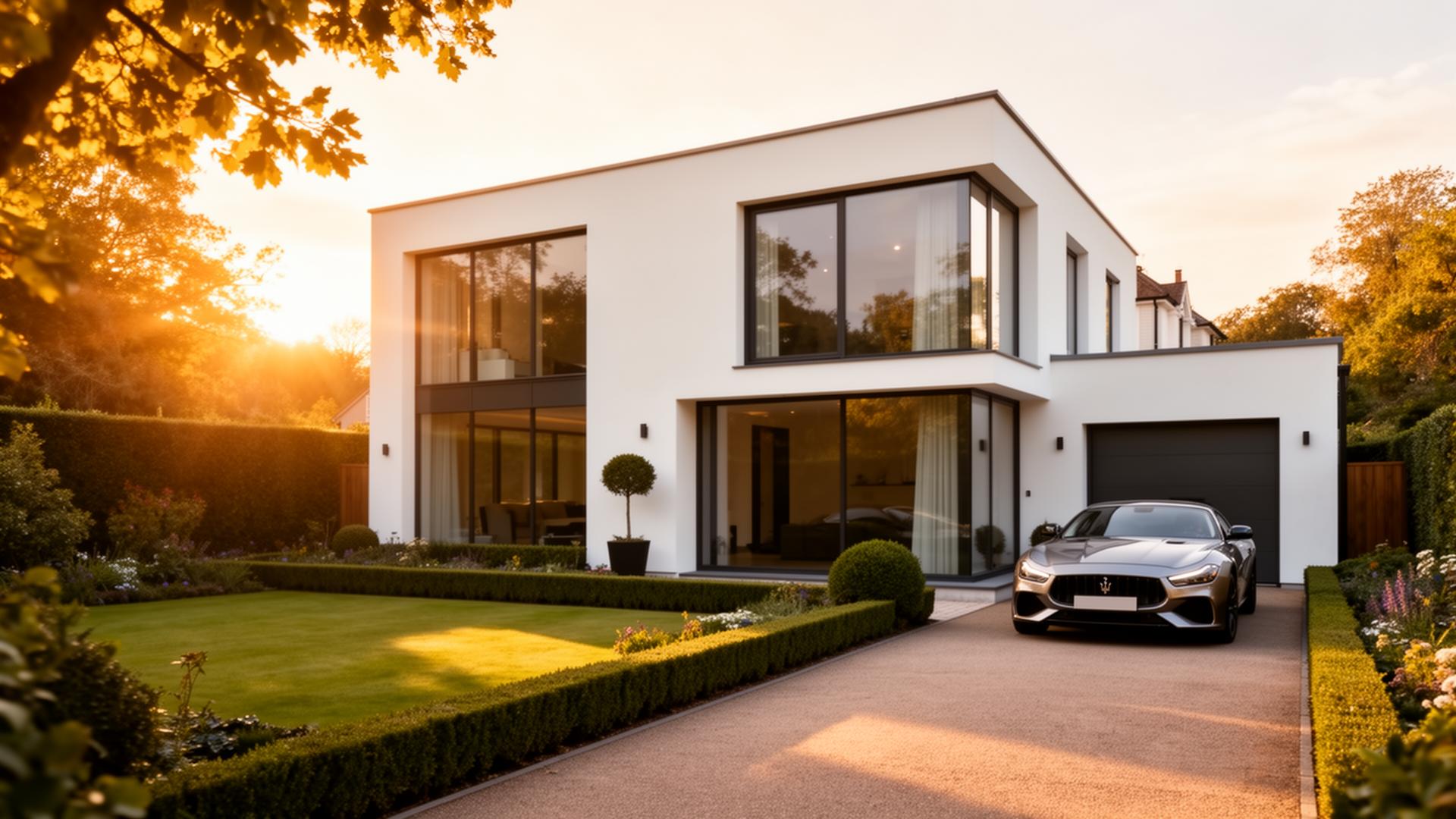 Modern UK property exterior